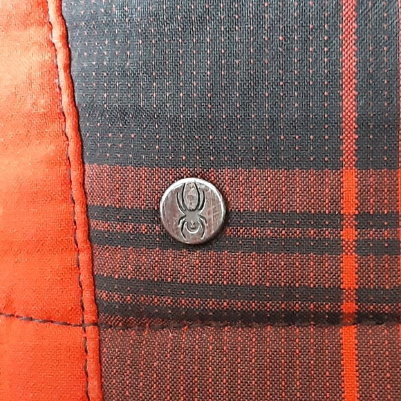 Spyder Red Plaid Soft Shell Hooded Jacket - Picture 5 of 10